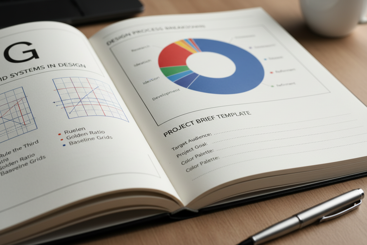 Detailed view of fertility education workbook pages and professional content