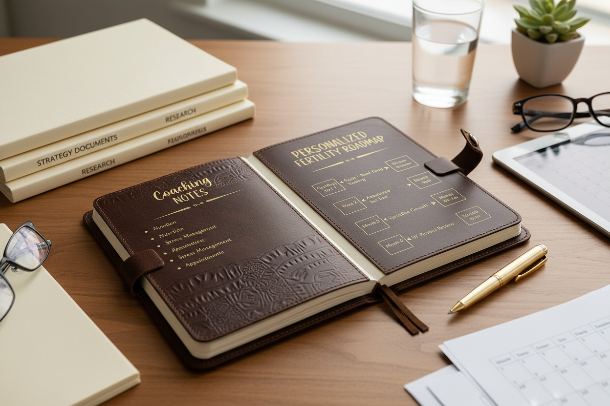 Coaching notes and personalized fertility roadmap